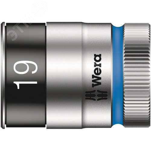 Головка торцевая шестигранная 8790 HMC HF Zyklop DR 1/2 с фиксацией крепежа 19X37 мм - WERA