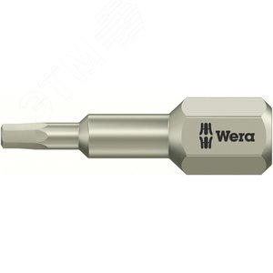 Бита под внутренний шестигранник 3840/1 TS Hex-Plus нержавеющая сталь хвостовик 1/4 C 6.3 3/32X25 мм - WERA