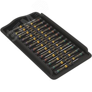 Набор отвёрток для электроники Kraftform Micro ESD Big Pack 1, 25 предметов (WE-134019) - WERA