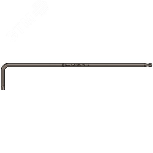 Ключ Г-образный 967 PKXL TORX удлиненный с шаром TX 15X123 мм - WERA