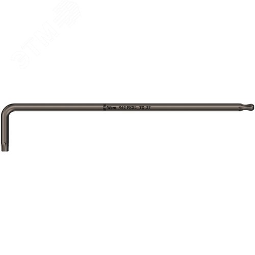 Ключ Г-образный 967 PKXL TORX удлиненный с шаром TX 27X172 мм - WERA