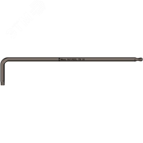 Ключ Г-образный 967 PKXL TORX удлиненный с шаром TX 30X195 мм - WERA