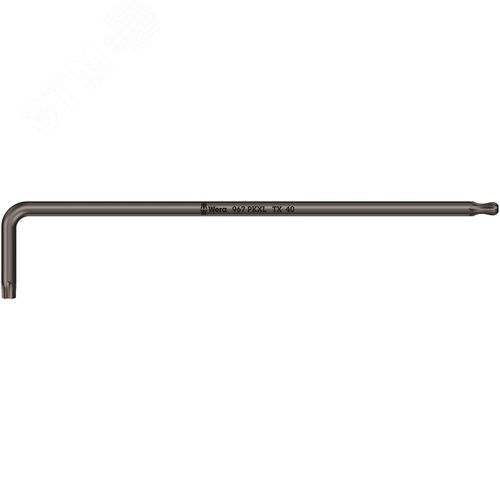 Ключ Г-образный 967 PKXL TORX удлиненный с шаром TX 40X224 мм - WERA