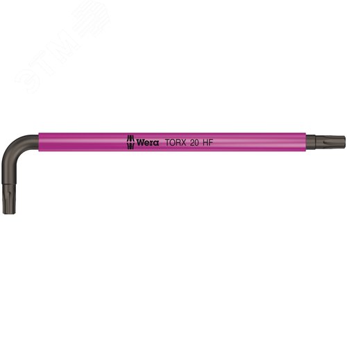 Ключ Г-образный 967 SL TORX HF Multicolour с функцией фиксации крепежа TX 20X96 мм - WERA