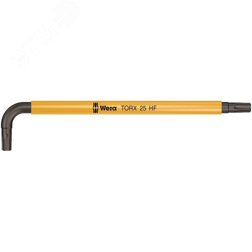 Ключ Г-образный 967 SL TORX HF Multicolour с функцией фиксации крепежа TX 25X104 мм - WERA
