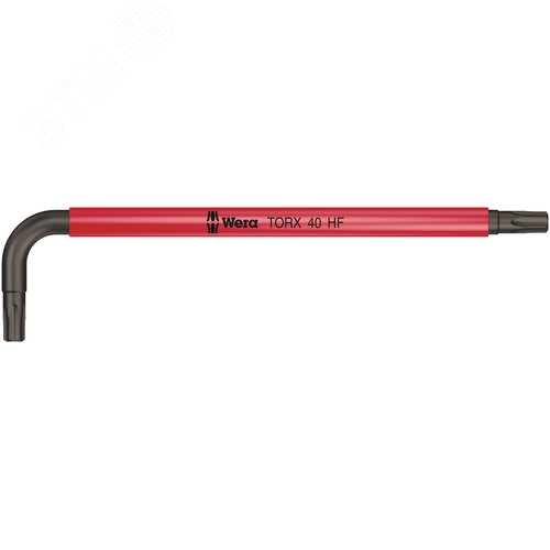 Ключ Г-образный 967 SL TORX HF Multicolour с функцией фиксации крепежа TX 40X132 мм - WERA