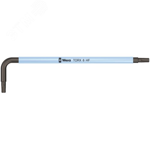 Ключ Г-образный 967 SL TORX HF Multicolour с функцией фиксации крепежа TX 8X76 мм - WERA