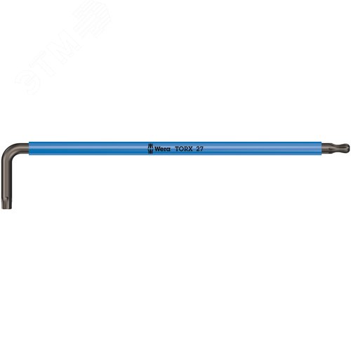 Ключ Г-образный 967 SPKXL TORX Multicolour удлиненный с шаром TX 27X172 мм - WERA