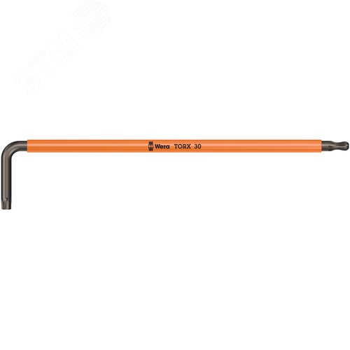 Ключ Г-образный 967 SPKXL TORX Multicolour удлиненный с шаром TX 30X195 мм - WERA