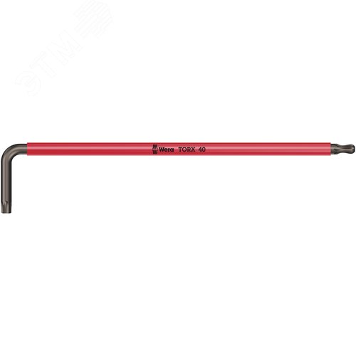 Ключ Г-образный 967 SPKXL TORX Multicolour удлиненный с шаром TX 40X224 мм - WERA