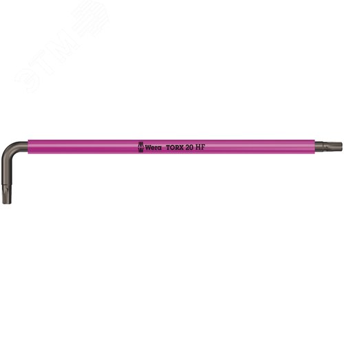 Ключ Г-образный 967 SXL HF TORX Multicolour с функцией фиксации крепежа удлиненный TX 20X137 мм - WERA