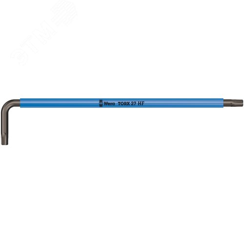 Ключ Г-образный 967 SXL HF TORX Multicolour с функцией фиксации крепежа удлиненный TX 27X172 мм - WERA
