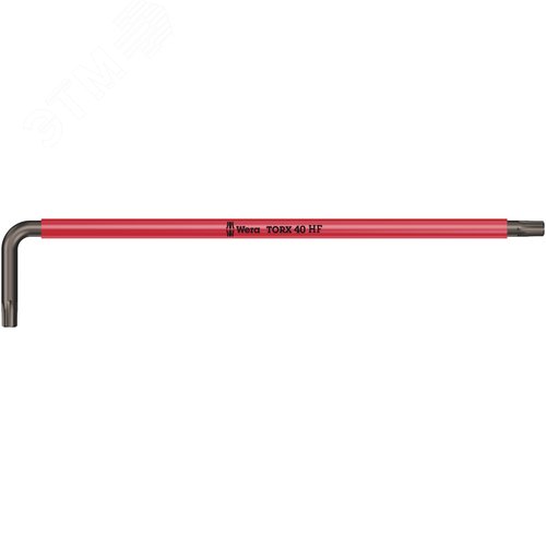 Ключ Г-образный 967 SXL HF TORX Multicolour с функцией фиксации крепежа удлиненный TX 40X224 мм - WERA