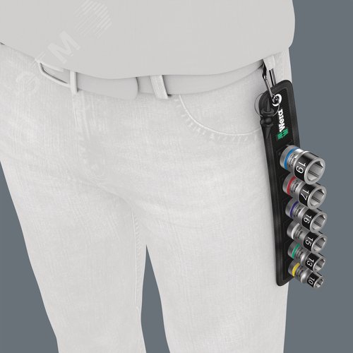 Набор торцевых головок с функцией фиксации крепежа Belt C 1 Zyklop DR 1/2 7 предметов комплектация: 6x 8790 HMC HF торцевая головка для трещотки Zyklop 1/2 с функцией фиксации крепежа: 10.0x37.0 13.0x37.0 15.0x37.0 16.0x37.0 17.0x37.0 19.0x37.0 1x Извлекатель гаек 43 x 14 мм 1x Belt C (матерчатый) на 6 инструментов неукомплектованный 45 x 275 мм 1x Набор полосок на липучках 30 200 x 30 мм - фото 10