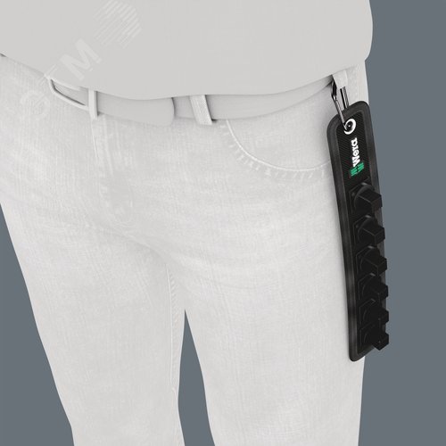 Пояс матерчатый Belt C 0/6 на 6 торцевых головок DR 1/2 пустой комплектация: 1x Belt C (матерчатый) на 6 инструментов неукомплектованный 45X275 мм 1x Набор полосок на липучках 30 200X30 мм - фото 5