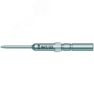 Бита 867/22 Z IP TORX PLUS вязкая твердость хвостовик 5 мм HIOS 10 IP x 80 x 3 1/8 x 3 мм (WE-344282) - WERA
