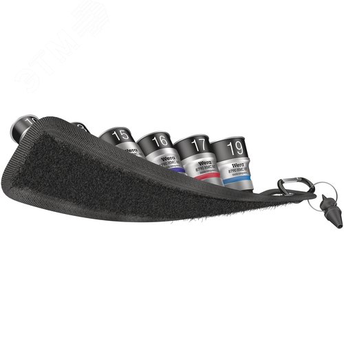 Набор торцевых головок с функцией фиксации крепежа Belt C 1 Zyklop DR 1/2 7 предметов комплектация: 6x 8790 HMC HF торцевая головка для трещотки Zyklop 1/2 с функцией фиксации крепежа: 10.0x37.0 13.0x37.0 15.0x37.0 16.0x37.0 17.0x37.0 19.0x37.0 1x Извлекатель гаек 43 x 14 мм 1x Belt C (матерчатый) на 6 инструментов неукомплектованный 45 x 275 мм 1x Набор полосок на липучках 30 200 x 30 мм - фото 2