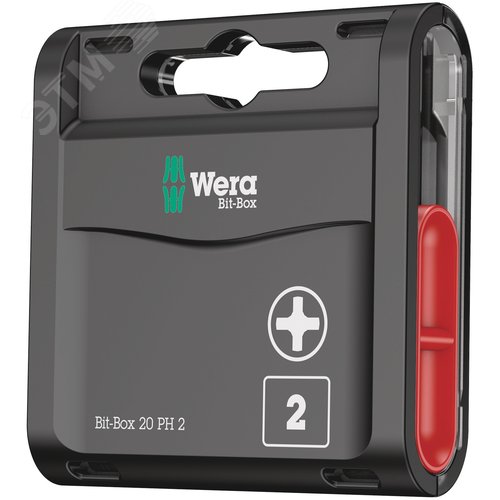 Набор бит 851/1 Z Bit-Box 20 PH 2 вязкая твёрдость хвостовик шестигранный 1/4 C 6.3 20 шт PH 2X25 мм - WERA