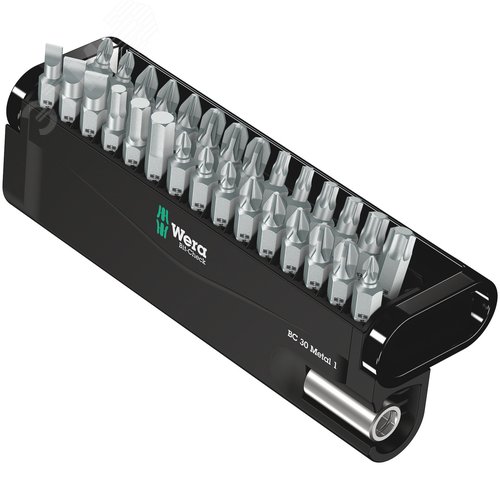 Набор бит с битодержателем Bit-Check 30 Metal 1 для работ по металлу 30 предметов - WERA