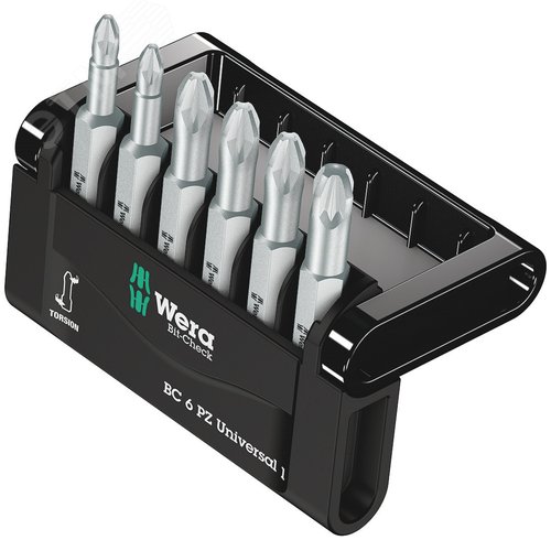 Набор бит Bit-Check 6 PZ Universal 1 универсальное применение 6 предметов - WERA