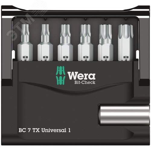 Набор бит с битодержателем Bit-Check 7 TX Universal 1 универсальное применение 7 предметов - фото 2