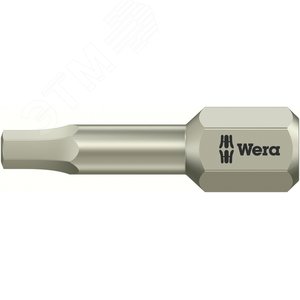 Бита под внутренний шестигранник 3840/1 TS Hex-Plus нержавеющая сталь хвостовик 1/4 C 6.3 1/8 x 25 мм (WE-071062) - WERA
