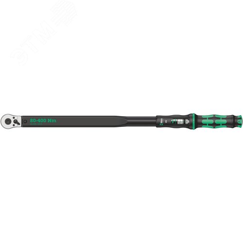 Ключ динамометрический с трещоткой с реверсом квадрат 1/2 DR 80-400 Нм погрешность ± 3% 680 мм. Click-Torque C 5 - WERA