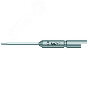 Бита 867/9 С TORX сверхтвердая хвостовик 4 мм Halfmoon TX 6 x 64 мм d рабочего конца 2.0 мм (WE-345056) - WERA