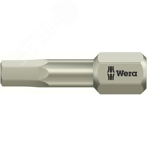 Бита под внутренний шестигранник 3840/1 TS Hex-Plus нержавеющая сталь хвостовик 1/4 C 6.3 5/32X25 мм - WERA