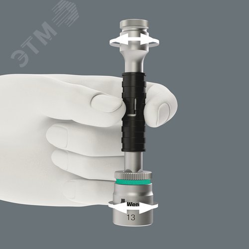 Удлинитель со стопором flexible-lock и гильзой свободного хода 8796 LC Zyklop 1/2X250 мм - фото 4
