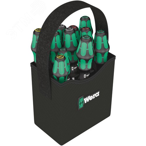Набор отвёрток в сумке 11 предметов Kraftform 2go 300 - WERA