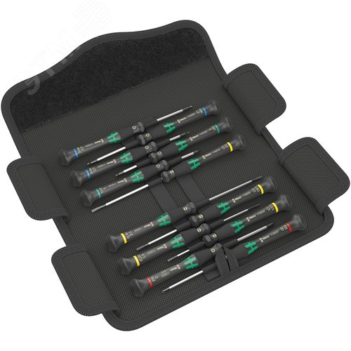 Набор отвёрток Micro 12 Universal 1 для прецизионных работ 12 предметов - WERA