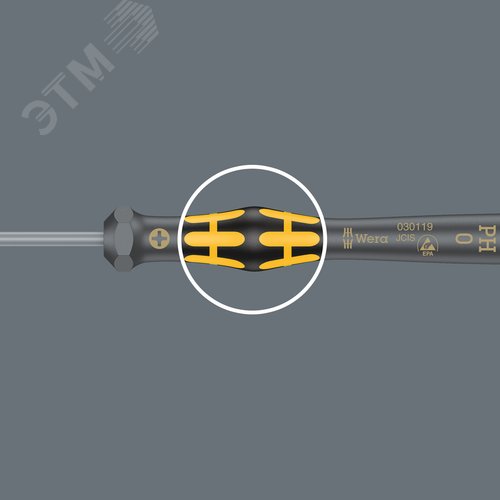 Отвёртка антистатическая для прецизионных работ 1567 IPR TORX PLUS ESD Kraftform Micro 1 IPR x 40 мм - фото 3