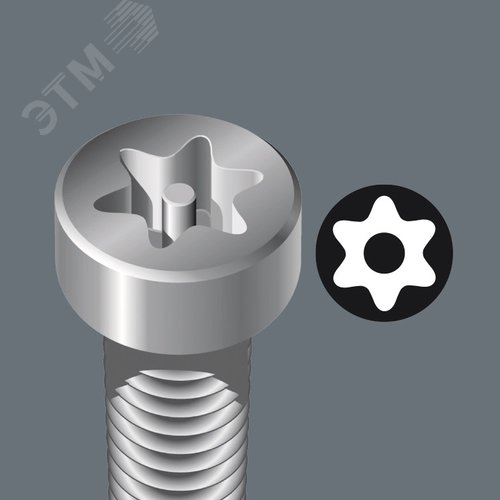 Отвертка 367 TORX BO с отверстием под штифт TX 20X100 мм - фото 4