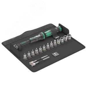 Набор Bicycle Set Torque 1 торцевых головок с динамометрическим ключом Click-Torque A 5 16 предметов (WE-004180) - фото 2
