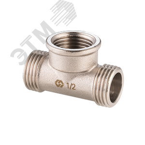 Тройник НВН 1/2'х1/2'х1/2' переходной, никелированный