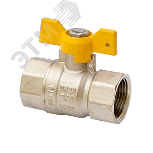 Кран шаровой газовый 1/2'ВВ ручка бабочка - MVI