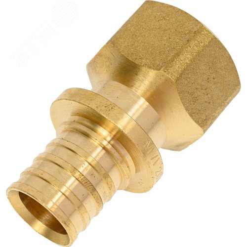 Переходник 16х1/2'ВР с внутренней резьбой, аксиальный, латунь 2