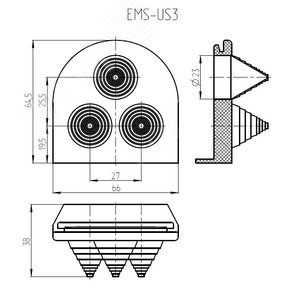 Кабельный ввод EMS-US3 - Elbox