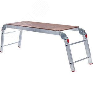 Подмости рабочие алюминиевые, 2х4х2 ступеней, вес 10 кг - FIT