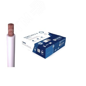 Провод силовой TOPFLEX V-K H05V-K 1х1 белый - TopCable