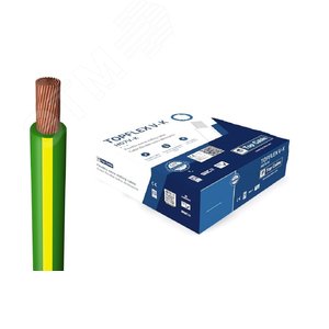 Провод силовой TOPFLEX V-K H07V-K 1х10 желто-зеленый - TopCable