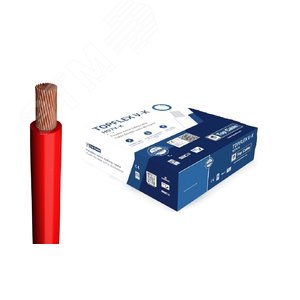 Провод монтажный TOPFLEX V-K H07V-K 1x6 (красный) - TopCable