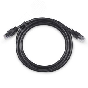 Патч-корд PC-ARM- UTP-RJ45-Cat.6a-0.5m-PE U/UTP, категория 6a, 2xRJ45/8p8c, неэкранированный, армированный гофрированной стальной лентой, черный, РЕ, внешний, 0.5м - Cabeus