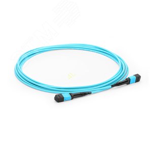 Сборка кабельная MPO(F) 12 волокон 50/125 OM4, 7 m, поляризация В (FOP-50-OM4-12-MPO(f)-12-MPO(f)-7m) - Cabeus