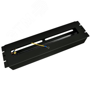 Корпус с DIN-рейкой на 22 места, 19 дюймов, 3 юнита, цвет черный (RAL 9004) - Cabeus