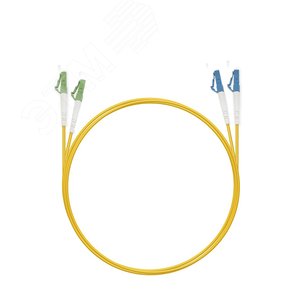 Шнур оптический duplex 0,5м LC/APC-LC/UPC 9/125 sm  LSZH FOP(d)-9-LC/APC-LC/UPC-0,5m (FOP(d)-9-LC/APC-LC/UPC-0,5m) - Cabeus