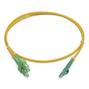 Шнур оптический duplex 0,5м LC/APC-SC/APC 9/125 sm  LSZH FOP(d)-9-LC/APC-SC/APC-0,5m (FOP(d)-9-LC/APC-SC/APC-0,5m) - Cabeus