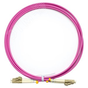 Патч-корд оптический duplex 2м LC-LC 50/125MM OM4 LSZH - Cabeus