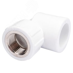 Угольник комбинированный 25x1/2' ВР переходной, полипропиленовый PPR, белый - фото 3